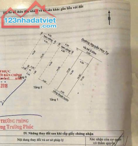 Bán nhà 03 tầng Nguyễn Huy Tự, phường Hòa Minh, Liên Chiểu - DT: 76.5m2, Giá 4.69 tỷ tl - 2