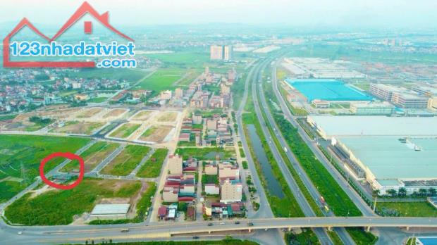 Lô đất đẹp Diện Tích: 85m2, mt: 5m Vỉa Hè: 6m Giá: 7,2ty tại KDC mới Yên Ninh, Bắc Giang.