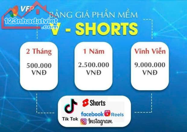 Vshorts Tool reup Tiktok free và Phần mềm render video không vi phạm bản quyền tốt