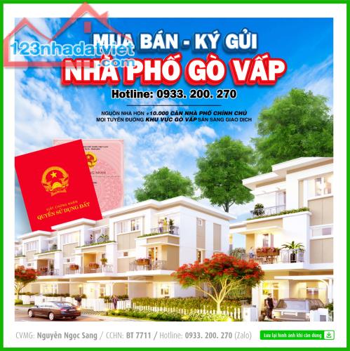 Bán Nhà Lê Đức Thọ, hẻm xe hơi. DT 48m2,  1 trêt 2 lầu BTCT. Giá chỉ 5.85 tỷ - 4