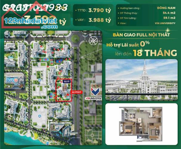 Hot hot hot!  **Vinhome Ocean Park 1 - Cơ hội sở hữu căn hộ 2 phòng ngủ toà S2.17**