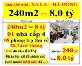 240M2 - NHỈNH 8 TỶ - XA LA – HÀ ĐÔNG 240m2 – 8.0 tỷ