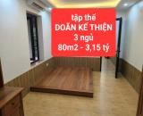 tập thể DOÃN KẾ THIỆN - 3 ngủ - 80m2 giá 3,15 tỷ - 0859990768