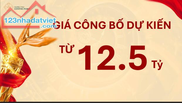 SHOPHOUSE TẠI VUNG TAU CENTRE POINT, GIÁ 12,5 TỶ, 200M2, 3 TẦNG, MẶT TIỀN 16M - 1