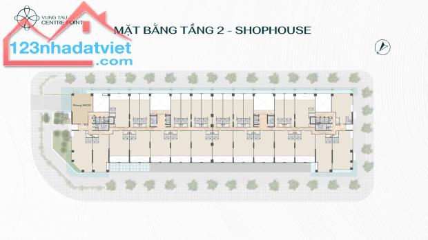 SHOPHOUSE TẠI VUNG TAU CENTRE POINT, GIÁ 12,5 TỶ, 200M2, 3 TẦNG, MẶT TIỀN 16M - 3