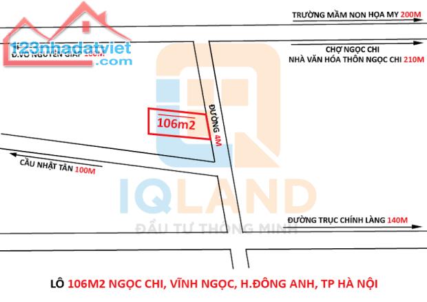 BÁN 106M2 ĐẤT NGỌC CHI VĨNH NGỌC ĐÔNG ANH HÀ NỘI....