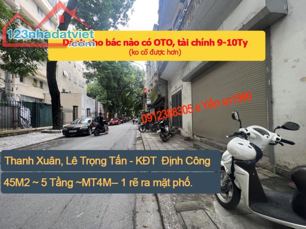 Nhà dân xây cho Khách có OTO phố Lê Trọng Tấn,khu đô thị-45M2*5Tầng*5PN- kdoanh,giá hợp lý