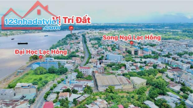 Bán đất mặt tiền đường ven sông Đồng Nai, phường Bửu Long; 132m2 ngang 9.8m giá 7,7 tỷ