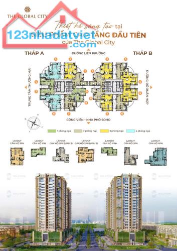 Mở bán giai đoạn Đầu tiên căn hộ Global City Q2 chiết khấu 16%, HTLS 12 tháng sau khi nhận - 2