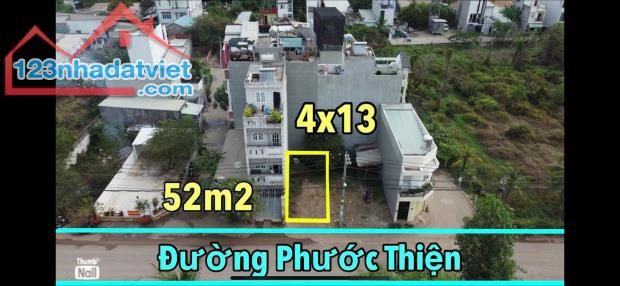 Lô đất mặt tiền đường phước thiện DT 52m đối diện vinhome