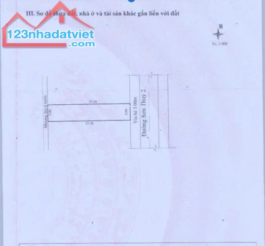 Cần tiền bán rẻ lô đất đường Sơn Thuỷ 2, hướng đông gần biển, gần đường Lớn