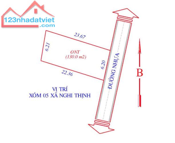 em bán  lô đất nền  xóm 5 nghi thịnh , Nghi Lộc mặt đường kinh doanh - 1