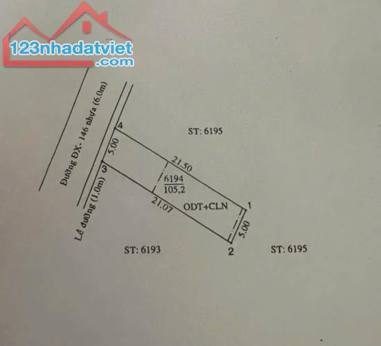 Cần bán gấp đất có sẵn thổ cư diện tích 105m2 giá 310 triệu