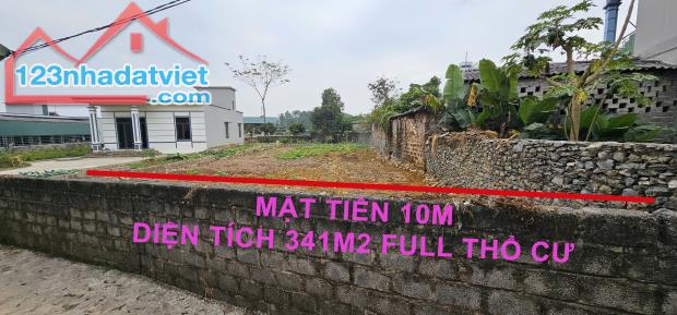 Bán 341m2 full thổ cư trung tâm xã Thanh Cao, Lương sơn giá chỉ hơn 1 tỷ