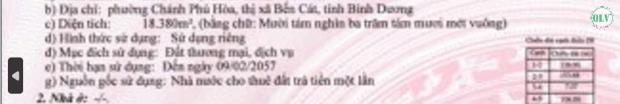 Bán đất mặt tiền diện tích 18.380 m2 tại Chánh Phú Hòa, Bến Cát, Bình Dương - 1