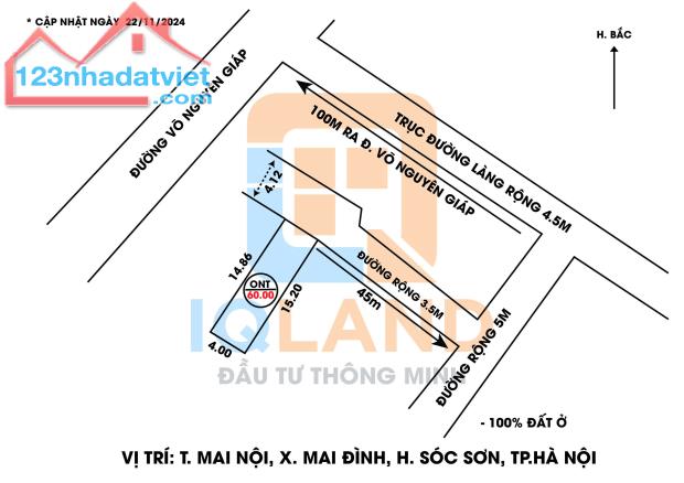 BÁN 60M2 FULL THỔ CƯ MAI NỘI MAI ĐÌNH SÓC SƠN... - 3