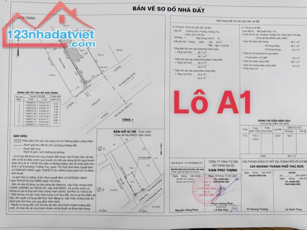 Đất mặt tiền đường số 6 phường trường thọ, thủ đức. Cách đường Đặng Văn Bi 50m