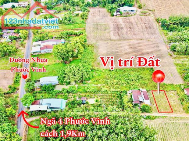 Gần chợ Phước Vinh- Châu Thành cách nhựa 70m sổ riêng chỉ 175tr/lô - 1