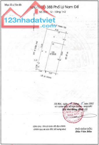 Bán nhà riêng 34 tỷ, diện tích 87.28 m2 tại ngõ 38B, Lý Nam Đế, Cửa Đông, Hoàn Kiếm, Hà - 3