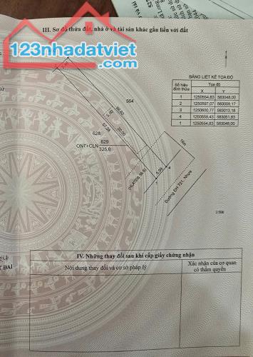 CẦN BÁN GẤP LÔ ĐẤT 325M2 SẴN THỔ CƯ NGAY MẶT TIỀN ĐƯỜNG DH721 TRUNG TÂM LONG HOÀ - 2