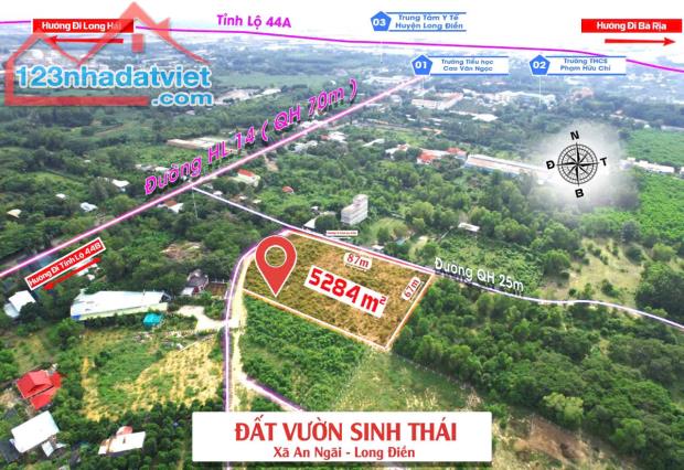 bán 5300m đât CLN 2 mặt tiền  xã an ngại huyện long điền bà rịa - 1