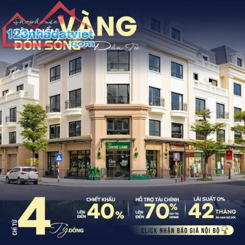 Biệt thự, shophouse Tp CỬA KHẨU kinh doanh sầm uất quanh năm. SẴN HĐ THUÊ 5 năm 2,5 tỷ