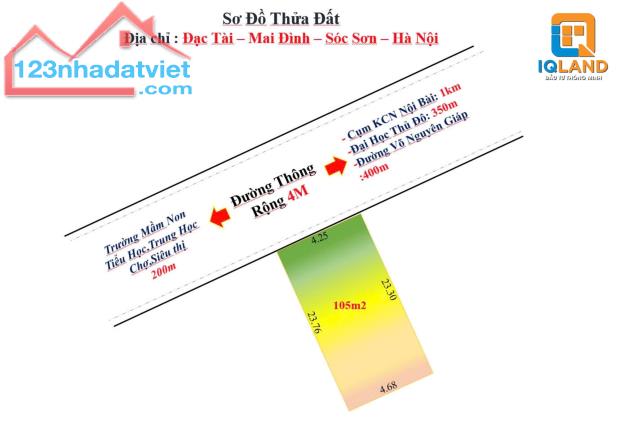 BÁN 105m2 Đặc Tài Mai Đình Sóc Sơn Hà Nội...