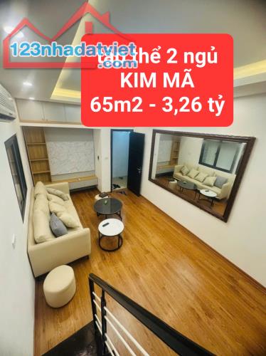 tập thể KIM MÃ - 2 ngủ 1 khách 2 vệ sinh - 65m2 giá 3,26 tỷ - 0859990768