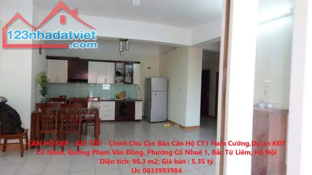 CĂN HỘ ĐẸP - GIÁ TỐT - Chính Chủ Cần Bán Căn Hộ CT1 Nam Cường Khu Đô Thị Mới Cổ Nhuế, Bắc