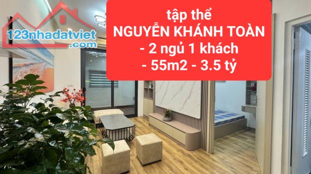 tập thể NGUYỄN KHÁNH TOÀN - 2 ngủ 1 khách - 55m2 giá 3,5 tỷ - 0859990768