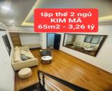 tập thể KIM MÃ - 2 ngủ 1 khách 2 vệ sinh - 65m2 giá 3,26 tỷ - 0859990768