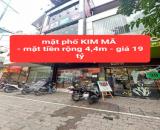 mặt phố KIM MÃ - 3 tầng - mặt tiền 4,4m - vỉa hè siêu rộng - 0859990768