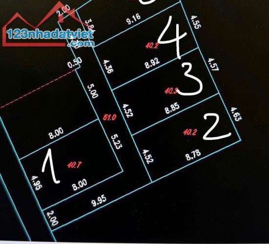 Bán nhanh 40,7m2 đất, mặt trước 5m  Vạn Phúc, Thanh Trì, Hà Nội, Giá rẻ 2,x tỷ. - 1