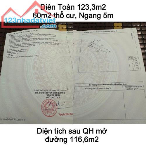 MUA BÁN ĐẤT Ở XÃ DIÊN TOÀN DIÊN KHÁNH KHÁNH HOÀ