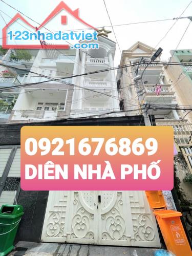 🏡🏡🏡 NHÀ 4 TẦNG HẺM XE HƠI TRÁNH ĐƯỜNG QUANG TRUNG. P 8 ..GV  + DT 75M ...4.1X 18 .💸💸