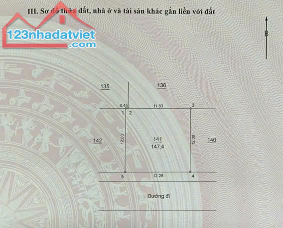 Bán nhà liền kề khu dịch vụ Vân Canh, Hoài Đức 150m2, 2 tầng, mặt tiền 12.3m, giá 21.5 tỷ - 1