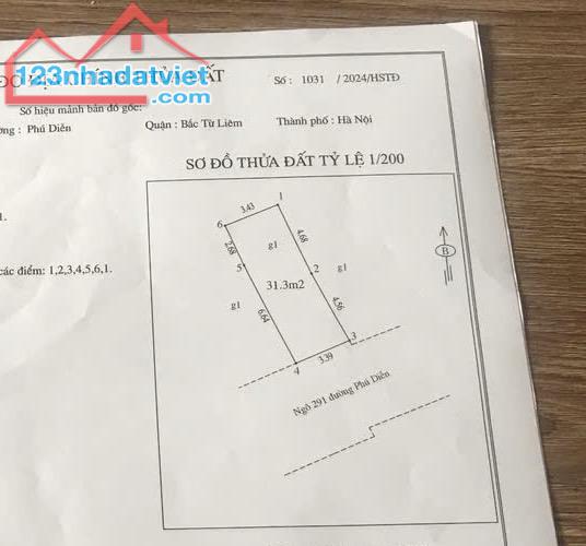 800 triệu, Sẵn nhà ở ngay, ô tô tránh, 50m ra mặt phố Phú Diễn, Bắc Từ Liêm, HÀ THIÊN VŨ - 2