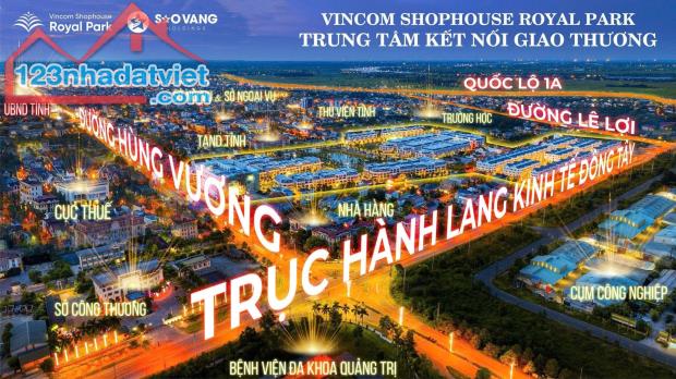 Bán Vincom shophouse trung tâm Thành Phố Đông Hà Quảng Trị 90m