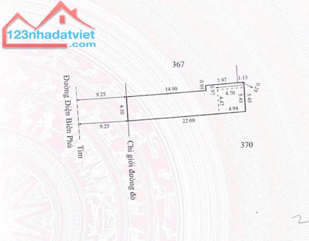 👉 BÁN ĐẤT MẶT TIỀN KINH DOANH ĐIỆN BIÊN PHỦ - 106M2 GIÁ CHỈ 6 TỶ - 2