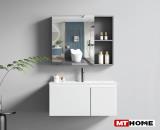 Tủ Lavabo Nhà Tắm Nhôm Tổ Ong Màu Trắng 2 Cánh MTTN-7605