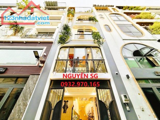 SIÊU PHẨM 5 TẦNG FULL NỘI THẤT, DT 40M2 (4x10), ÔTÔ ĐẬU TRONG NHÀ, LÊ VĂN THỌ, CV LÀNG HOA