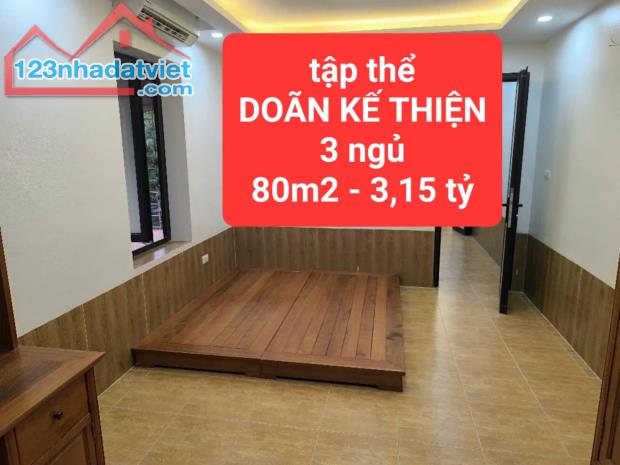 tập thể DOÃN KẾ THIỆN - 3 ngủ - 80m2 giá 3,15 tỷ - 0859990768