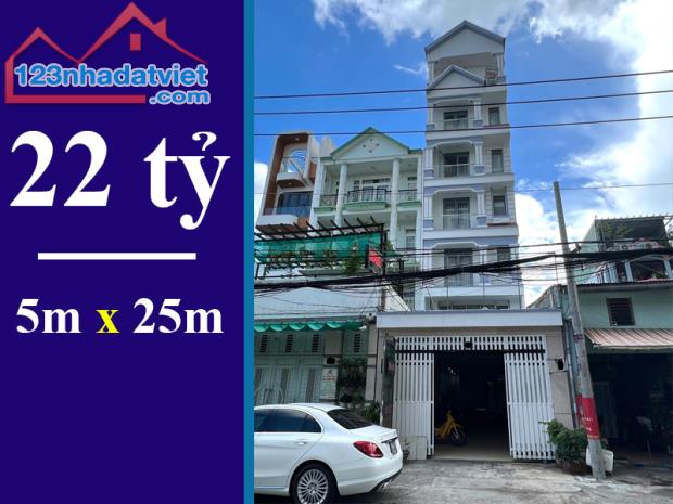 bán nhà bùi văn ba quận 7. dt: 5 x 25m, 7 tầng sân thượng, thu nhập: 70 tr/tháng