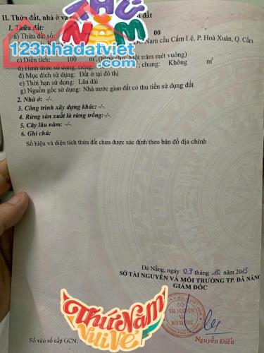 Bán đất tại Đường 7m5 Phan Khôi Cẩm Lệ, Đà Nẵng, 3,2 tỷ, 100m2 hàng hiếm giá tốt - 3