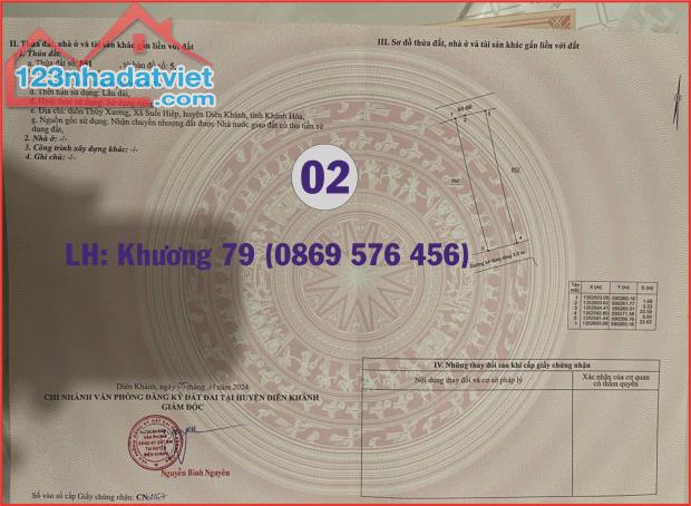 ĐẤT NÊN THỔ CƯ GIÁ RẺ TẠI DIÊN KHÁNH KHÁNH HOÀ - 3