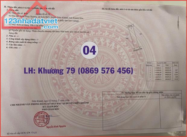 ĐẤT NÊN THỔ CƯ GIÁ RẺ TẠI DIÊN KHÁNH KHÁNH HOÀ - 4