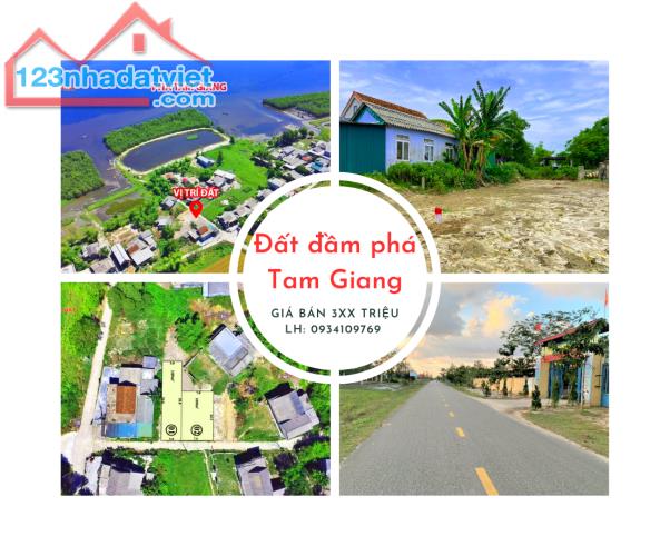 Đất Quảng Điền ven Phá Tam gian đường đi 7m chỉ với 3xx triệu