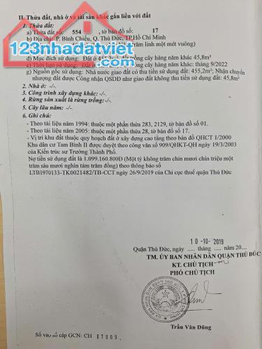 Bán đất thổ cư 501m2 Tô Ngọc Vân, Bình Chiểu, Thủ Đức - 18 tỷ - 0911242789 - 2