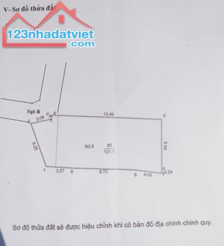 Bán đất Trương Định 121M² - Mt6.3 ,+12.3 TỶ P.Lô-Xây CCMN