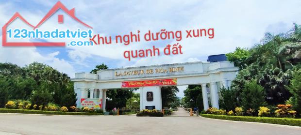 Đất TRỤC CHÍNH đối diện KHU NGHỈ DƯỠNG gần HỒ chỉ hơn 2 tỷ Lương Sơn HB - 3